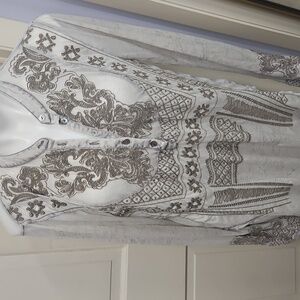 Free people new romantics beautiful embroidered top